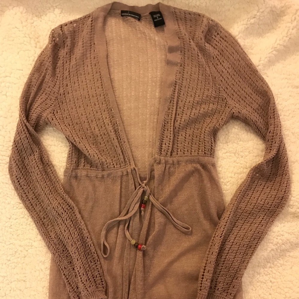 Tie Front Sweater